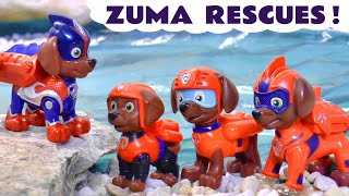 Zuma has to Work hard to Complete a Lot of Rescues