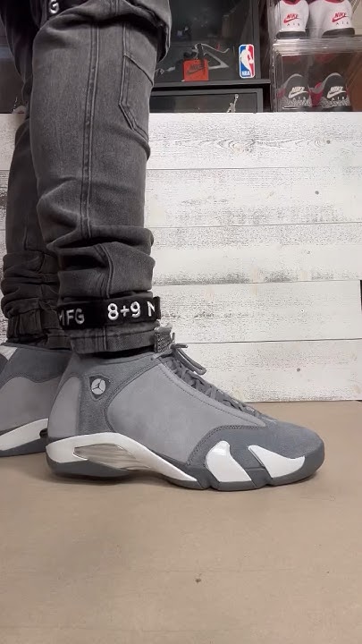 air-jordan-14-flint-grey-on-foot-in-60-seconds-youtube