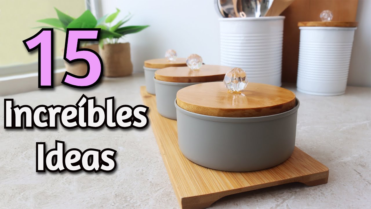 15 IDEAS de LUJO para TÚ COCINA con LATAS - Manualidades Para Vender y Ganar Dinero Reciclando Latas