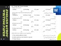 How to create English and Urdu Mix Writing Paper in MS Word