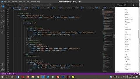 Basic to advance easy html 5 tutorial (bangla)// how to create html contact us form // amaderTV