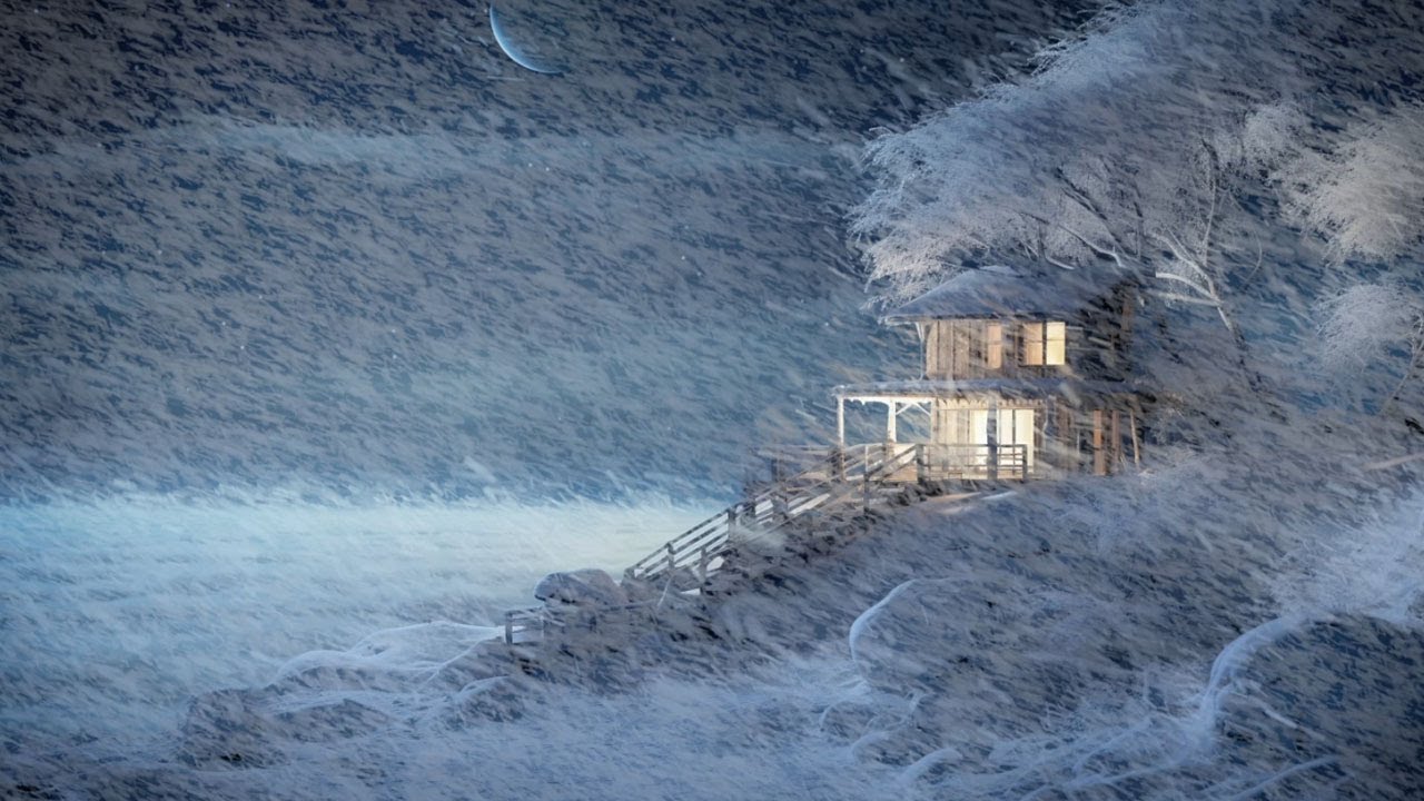 Snowstorm Sounds for Deep Sleep & Relaxation | Howling Wind and Falling ...