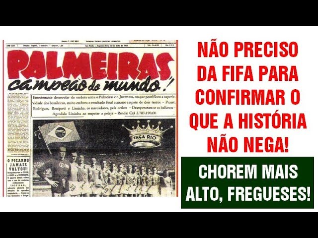 Palmeiras Campeão Mundial 1951 - Jornal Nacional 