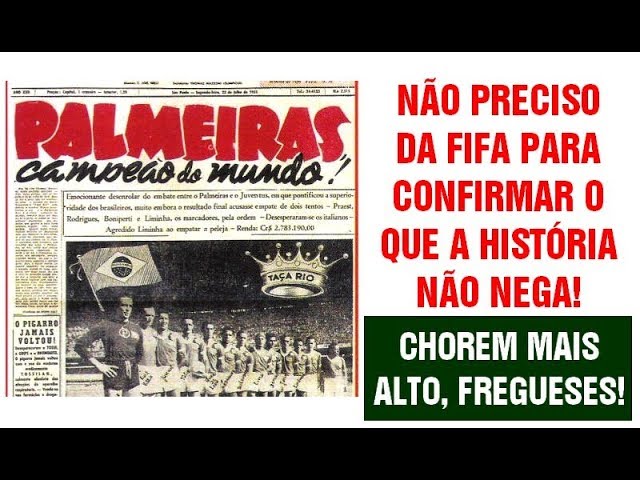 CAMPEÃO MUNDIAL! DIA 22/07/1951 O PALMEIRAS SE TORNAVA O 1º CAMPEÃO MUNDIAL  INTERCLUBES 