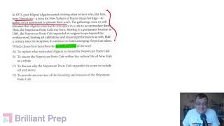 Purpose of the Text? Solved! #51 (dSAT Reading)