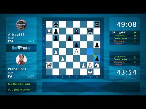 Chess Game Analysis: Praba2023 - Arisss888, 1-0 (By ChessFriends.com)
