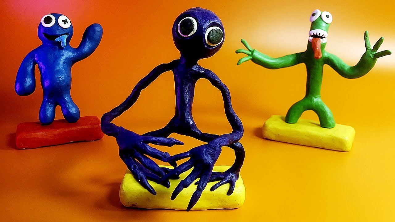 How to create Blue, Purple and Green from Rainbow Friends in Clay