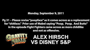 REAL Emails Alex Hirsch got sent from Disney S&P about Gravity Falls and his REAL Replies!