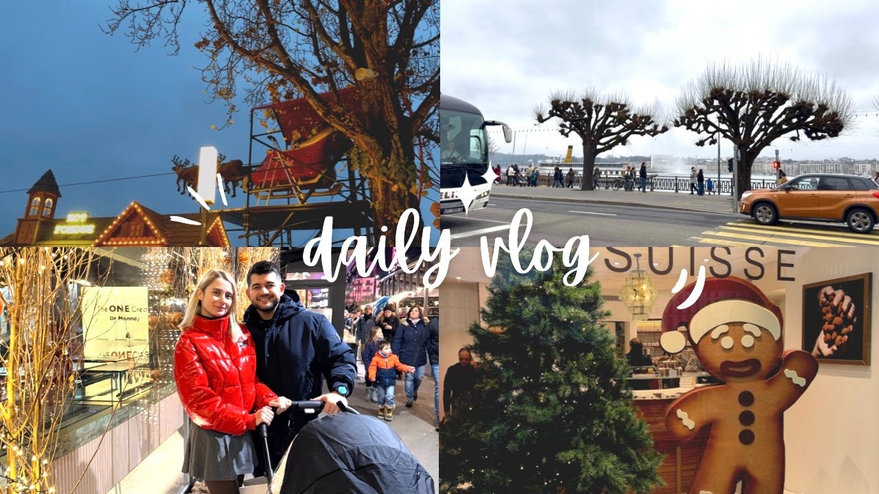 Arkadaşımız Ziyarete Geldi, İsviçre'de Noel Pazarları (Montreux ve Cenevre) ve Çikolata Tadımları