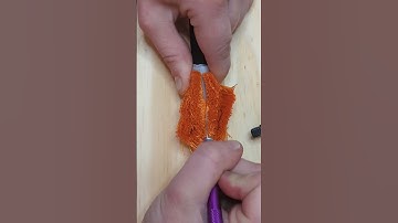 Reverse 🍊 Thread Cutting #visuallysatisfying #threadcutting #oddlysatisfying #visualasmr #asmr