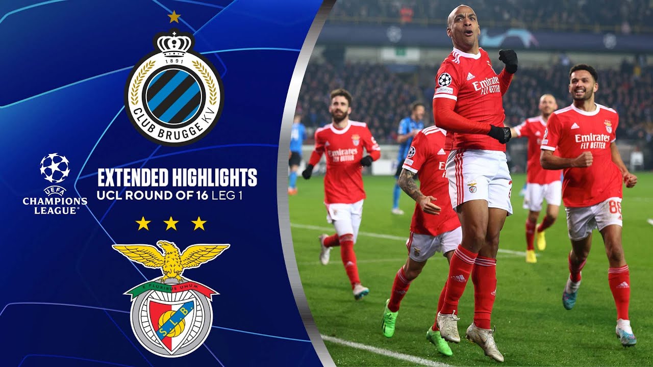 🔴 CLUB BRUGGE VS BENFICA 0-2 (EM DIRETO) - LIGA DOS CAMPEOES - OITAVOS  FINAL - 1ª RONDA ⚽ 