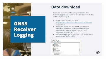 Trimble Earthworks - FAQ: GNSS Receiver Logging