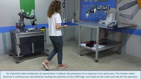 Robot arm speed control in human-robot collaborative environment