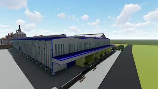 Steel Structure Warehouse , Tekla , Sketchup , Lumion