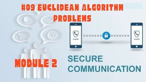 Secure Communication Module 2 Part 6 - Euclidean Algorithm Problems
