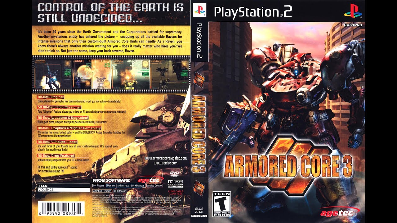 Armored Core 3 (Playstation 2, 2002), by Lork