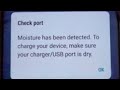 How to fix "Moisture has been detected in your Charger USB port" in Galaxy Phones