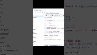 How To Create Foreign Table In PostgreSQL || Best PostgreSQL Tutorial Shorts