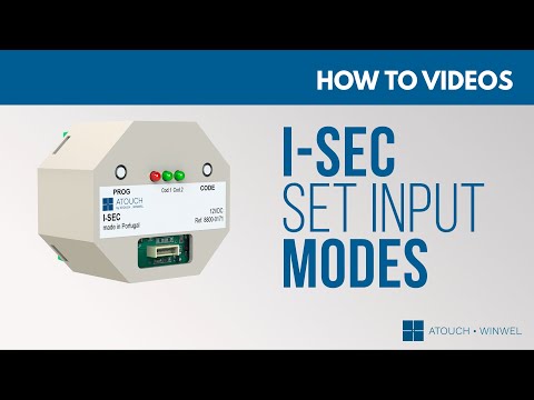 I-SEC | How to set input modes