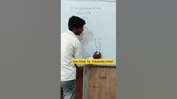 #decimal to #hexadecimal part 2 || #ssc computer question || #youtubeshorts #viral #shorts