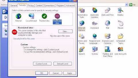 How To Make Changes From Internet Options In Windows XP