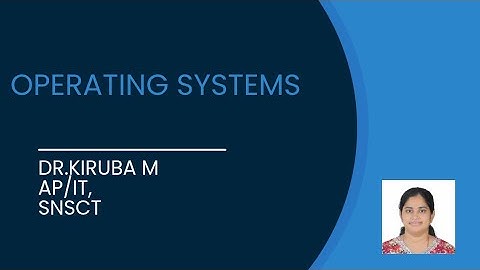 Storage Management - Part 1|Operating Systems|Dr.Kiruba M|AP/IT|SNS Institutions