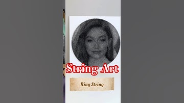 How To Make A Girl String Art Sing-Full Tutorial/How To Do String Art/String Art By Me #shorts #art