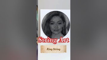 How To Make A Girl String Art Sing-Full Tutorial/How To Do String Art/String Art By Me #shorts #art