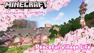 Peaceful Village Life | Relaxing Minecraft Longplay (no commentary) 1.20