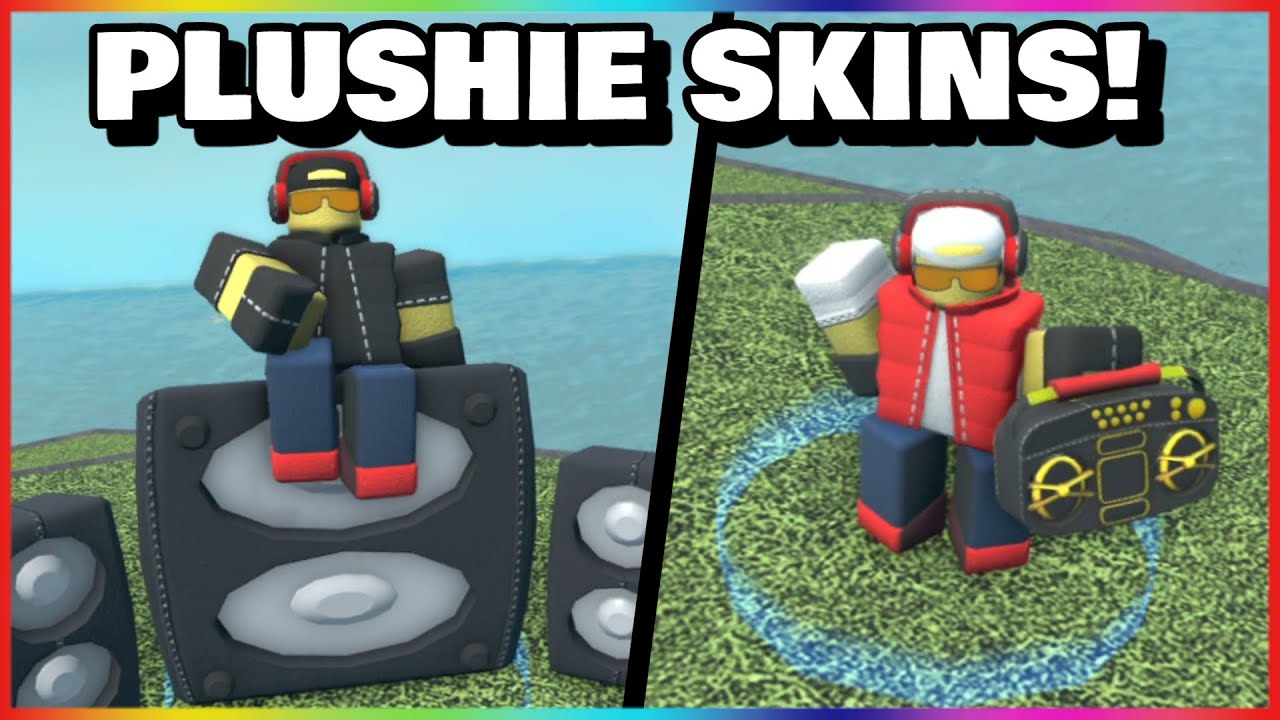 new-plushie-skins-how-to-get-showcase-tower-defense-simulator-youtube