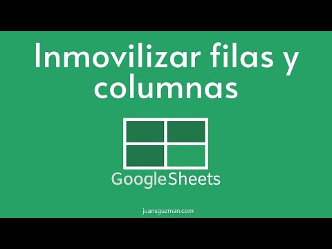 Video: ¿Cómo bloqueo el desplazamiento en Google Sheets?