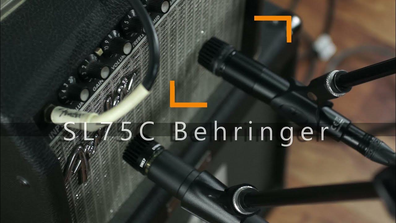 SM57 Shure vs SL75C Behringer Amplificador Transistorizado by