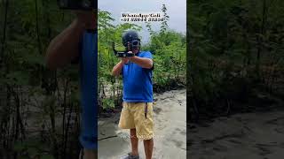 Green Band Tripod Sling Tool | Outdoor Demo | IndianSlingshot.com #trending #shots #targetshooting