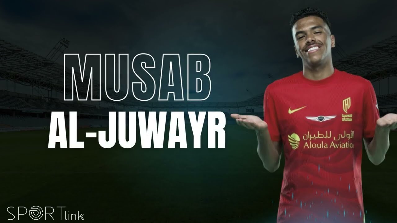 الكابتن مصعب الجوير لاعب فريق القادسية في مواجهة النجمة