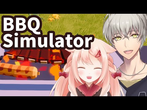 【BBQ Simulator: The Squadt】素人が集まってバーベキューしたら…【研崎修/茜月ももね/Vtuber】