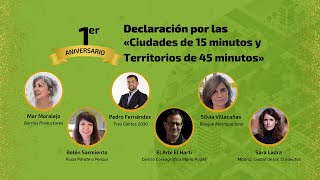 Evento online | Aniversario de la Declaración por las Ciudades 15 minutos y Territorios 45 minutos
