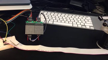 Arduino Led Matrix + Ultrasound Sensor