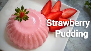 Easy Strawberry Pudding  Valentines Day Special