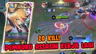 META ASSASIN? LESLEY JUGA ASSASIN! 20 KILL TWILIGHT HANYA PAJANGAN| Top Global Lesley Build Tersakit