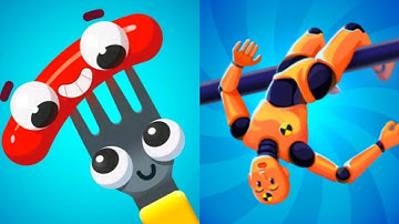Fork N Sausage VS Ragdoll Fall: Break the Bones / All Max Levels Gameplay Android,ios New Update
