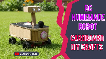 How To Make a Rover Robot use cardboard and DC motor - DIY Robot School Project 