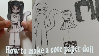 How to make a cute paper doll / 24 B