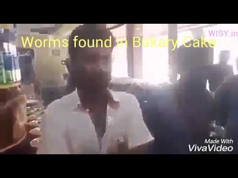 Worms found in bakery cake in Mysore