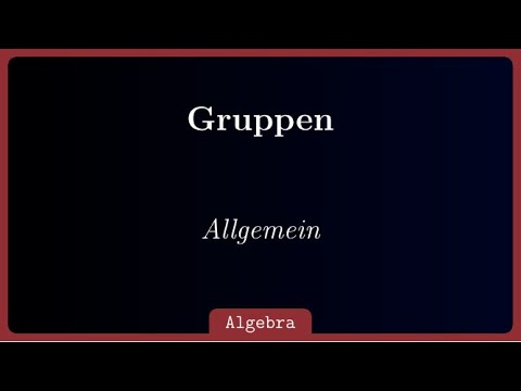 Video: Sind alle abelschen Gruppen normal?