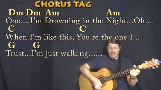 Blinding Lights The Weeknd Strum Guitar Cover Lesson in Am with ChordsLyrics