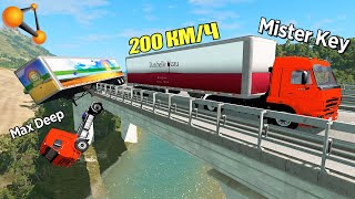 КТО КОРОЛЬ ТРАССЫ? Два пьяных дальнобойщика УСТРОИЛИ ГОНКИ! - BeamNG.drive Multiplayer