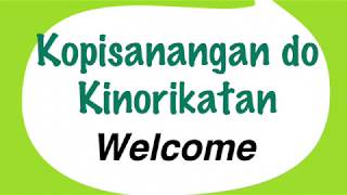 Pibarasan do Boros Dusun Koiso - Dusun Greetings Lesson#1