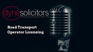Regulatory  Powers and Decision Making by Traffic Commissioners