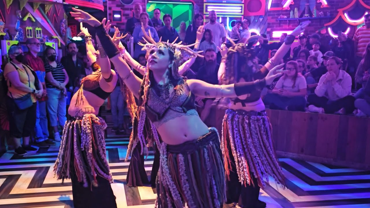 Zaara Belly Dance performs for the Meow Wolf Phenomenomaly: Summoning The Dawn