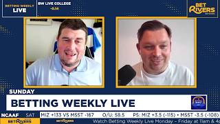 Betting Weekly Live | EPL, Fulham vs Man United | La Liga, Serie A, Serie A & Bundesliga | Sunday